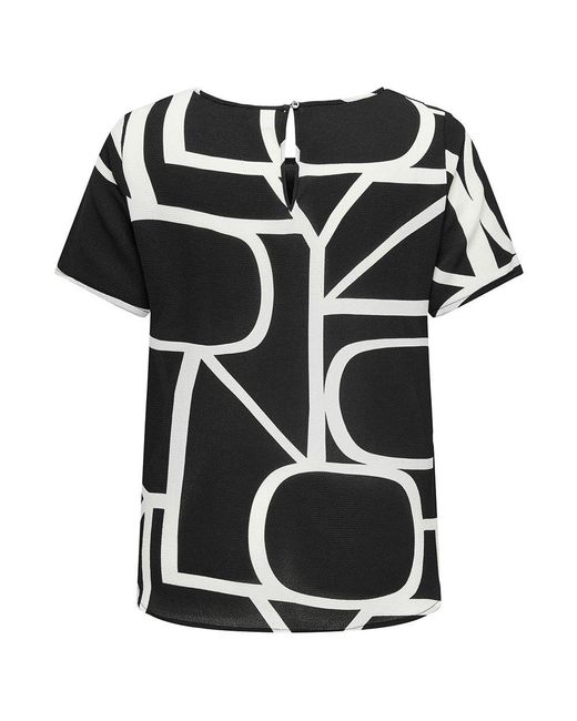 Only Carmakoma Vica Short Sleeve T-shirt in Black | Lyst