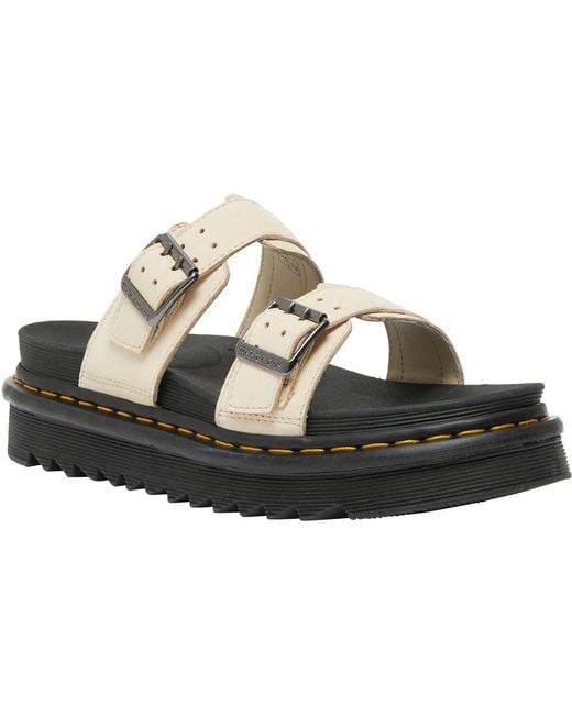 Dr. Martens Myles Double Sandals in Black | Lyst