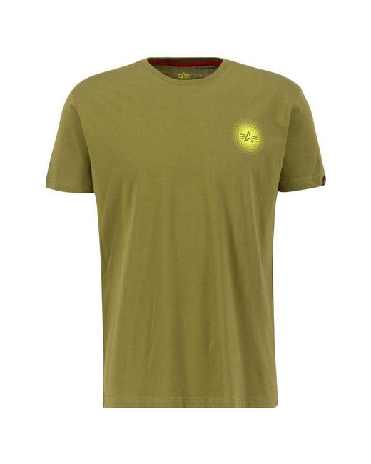 Industries T Lyst | in An Eeve for T-hirt Men Green Apha Alpha Hort Doted Indutrie