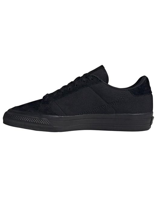 adidas Canvas Continental Vulc Shoes in Black for Men - Lyst