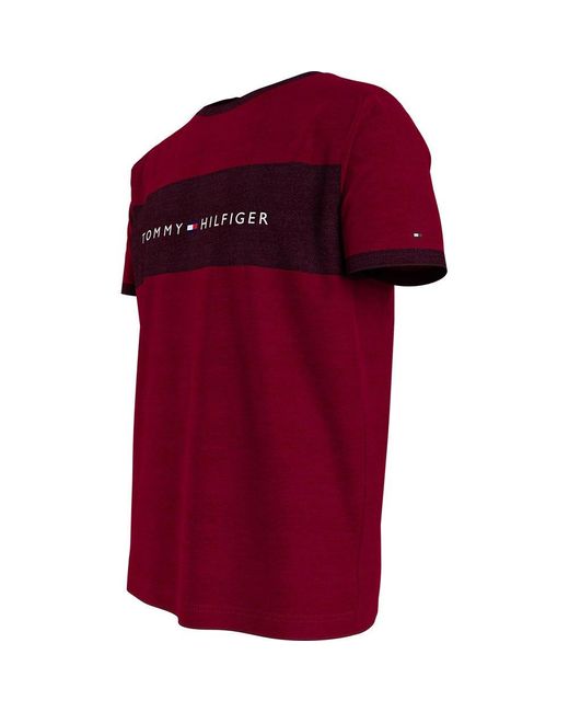 Tommy Hilfiger Um0um01170 Short Sleeve Shirt in Red for Men Lyst