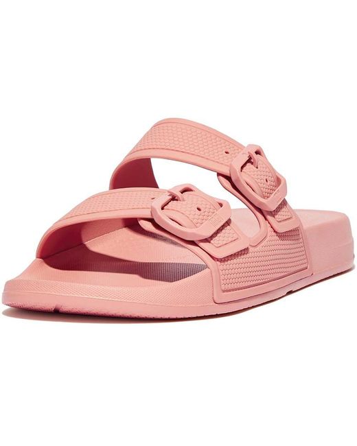 fitflop duo buckle slide sandals