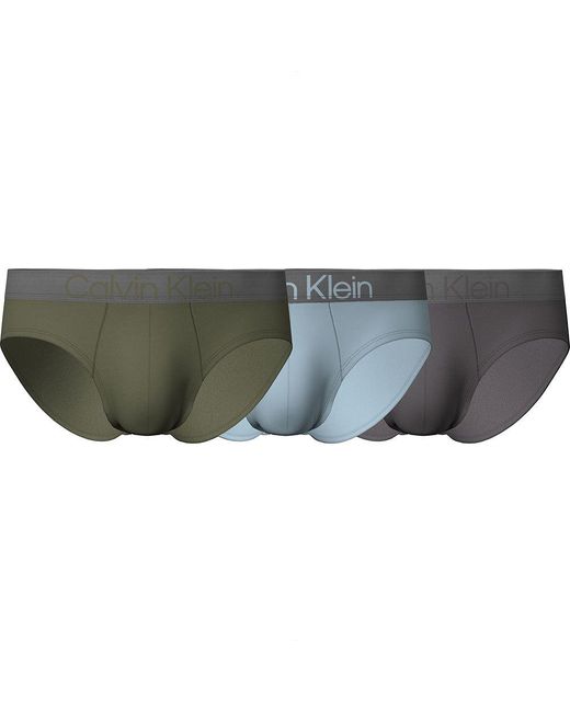 Vol Eerbetoon kop Calvin Klein Hip Slip 3 Units in Green for Men | Lyst