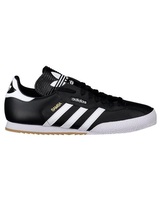 adidas Originals Rubber Samba Super Trainers in Black/White (Black) for ...