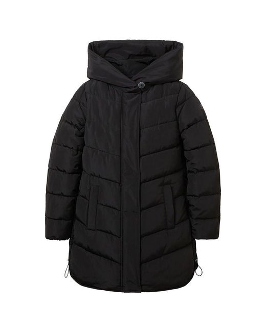 Tom Tailor Tom Taior 1038692 Winter Puffer Coat Back in Black | Lyst