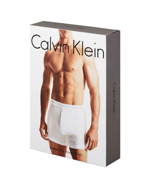 NXY Mens Boxer Briefs Solid Button Fly Underwear 2 Pack