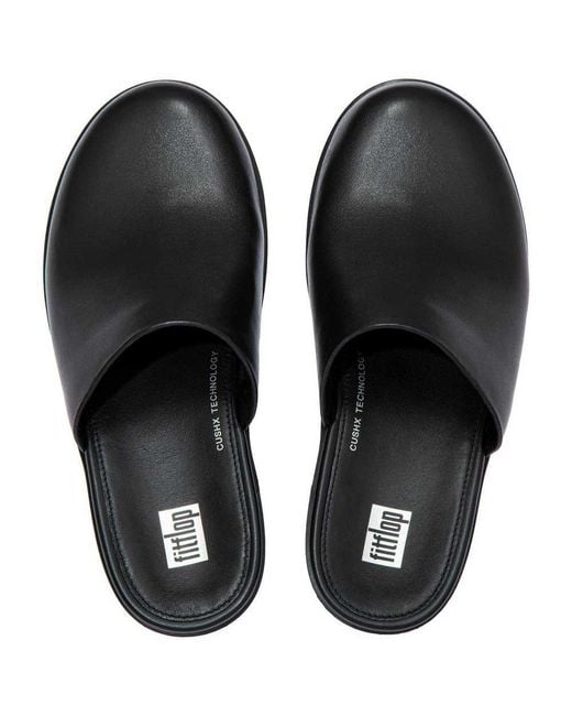 fitflop leather clogs