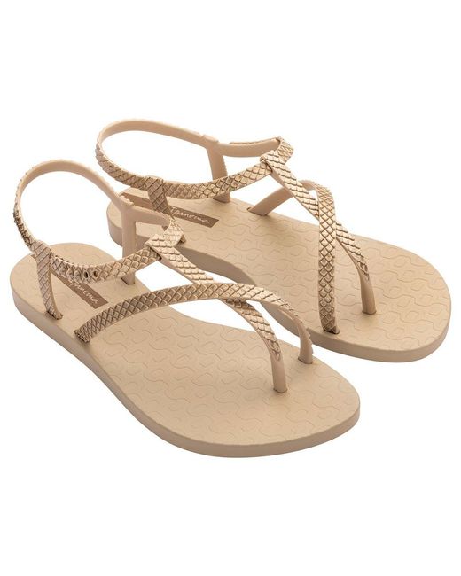 Ipanema Class Wish Ii Flip Flops in Metallic Lyst