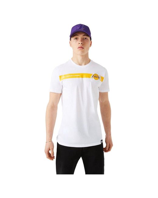 KTZ Nba Team Logo Los Angeles Lakers Short Sleeve T-shirt ...