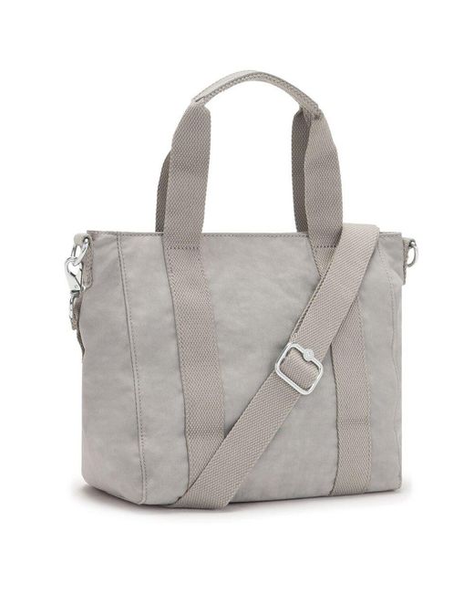 Kipling Asseni Mini Tote Bag in Gray | Lyst