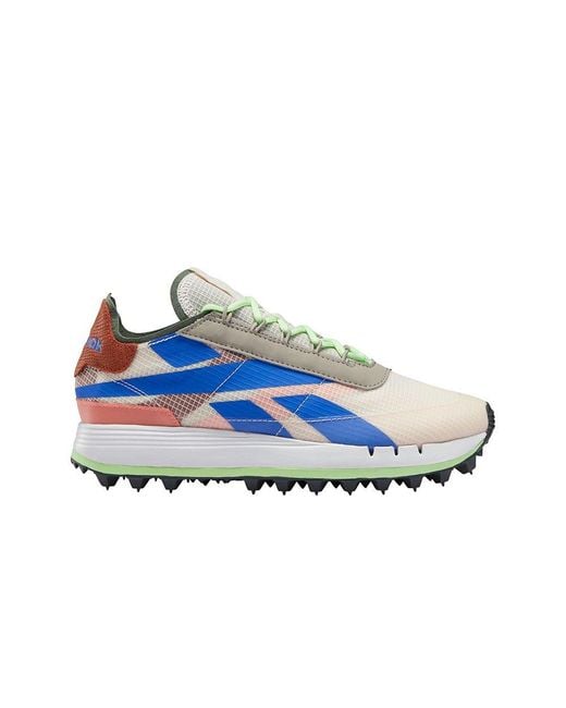 reebok classic legacy trainers in grey and purple