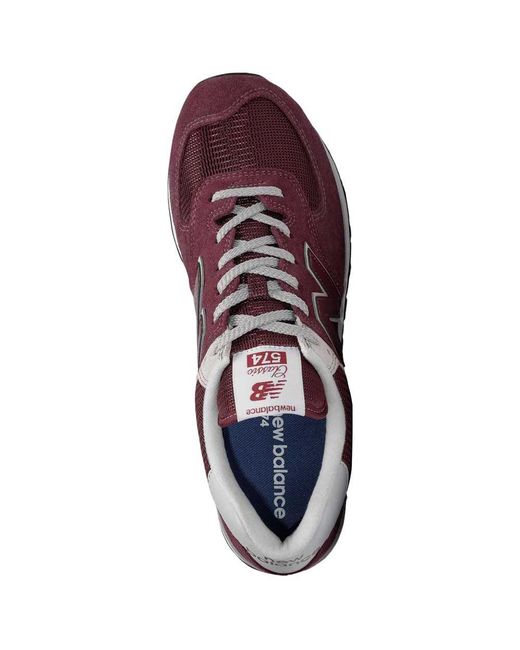 New Balance 574 Suede Trainers in Burgundy (Purple) for Men - Save 5% | Lyst