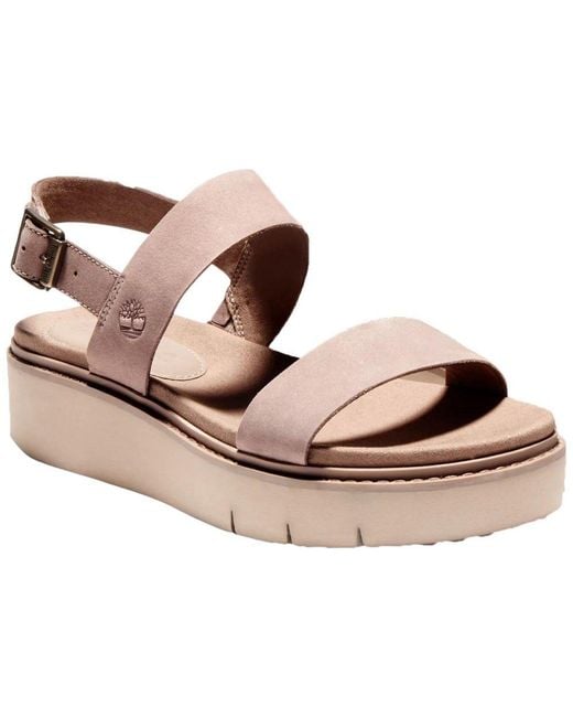 Timberland Leather Safari Dawn 2 Band Sandals in Taupe Gray (Natural) - Lyst