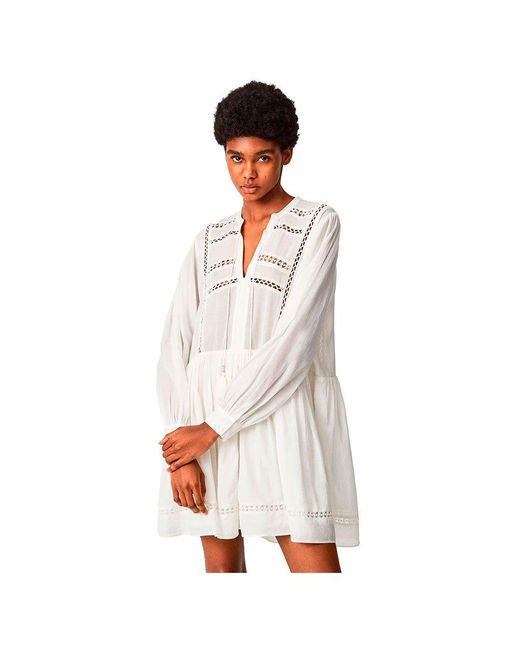 Pepe Jeans Denim Ava Long Sleeve Dress 