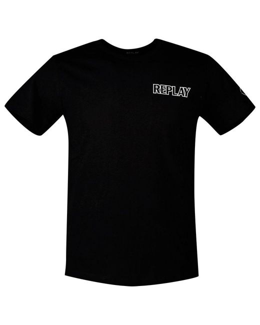 Replay Cotton M6008.000.2660.098 T-shirt in Black for Men | Lyst