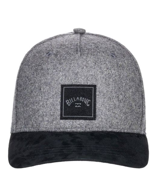 Billabong Cotton Stacked Snapback Cap in Grey Heather (Gray) for Men | Lyst
