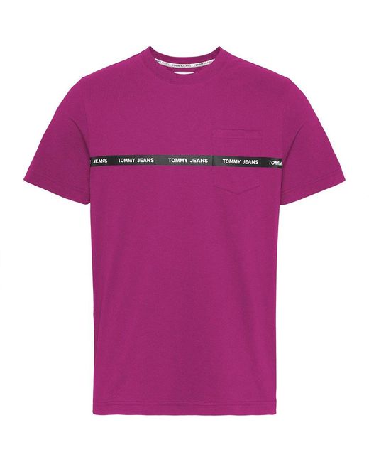 purple tommy hilfiger t shirt