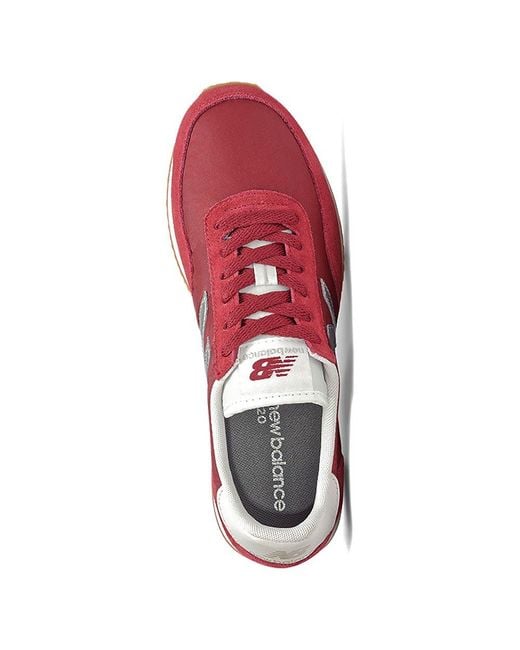 New Balance Leather U720 V1 Trainers in Red - Lyst