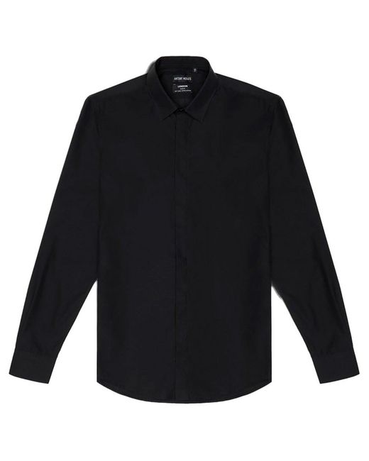 Antony Morato Mmsl00629-fa400078-9000 London Slim Fit Long Sleeve Shirt ...