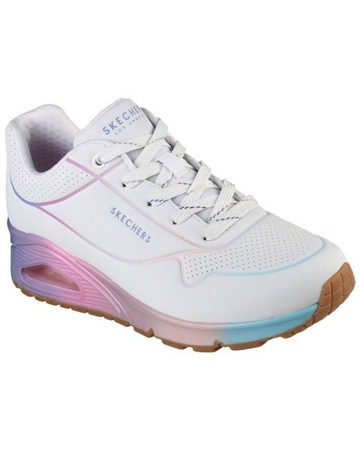 Skechers Uno - Pop Of Sunshine Trainers in White | Lyst