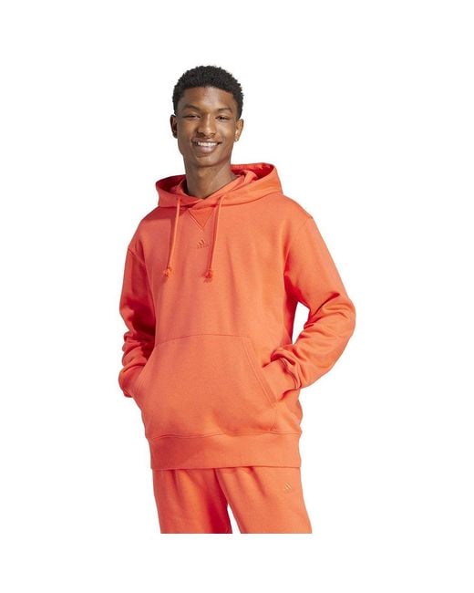 Mens orange adidas discount hoodie