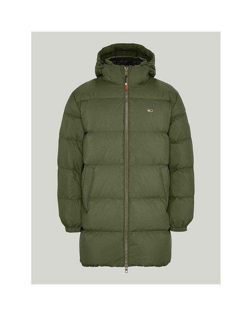 Tommy Hilfiger Essential Down Hooded Casual Fit Parka in Green for Men |  Lyst | Übergangsjacken