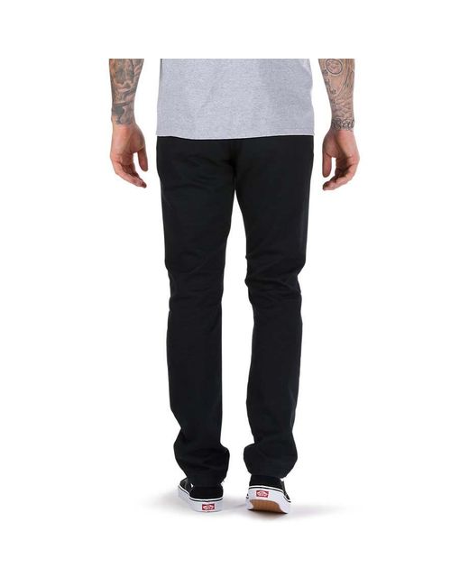 vans authentic chino stretch pant black