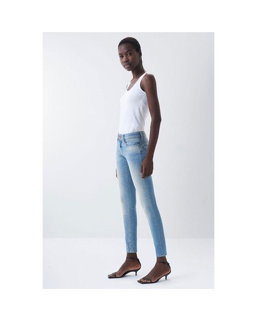 Salsa Jeans Push Up Wonder Skinny Jeans in Blue | Lyst