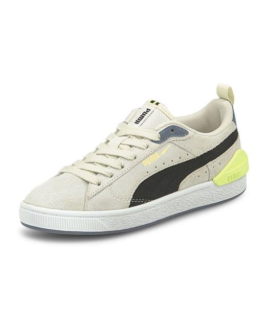 PUMA Suede Bloc Trainers in White for Men | Lyst