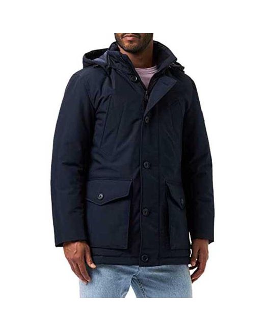 BOSS by HUGO BOSS Osiass Coat in Blue for Men | Lyst