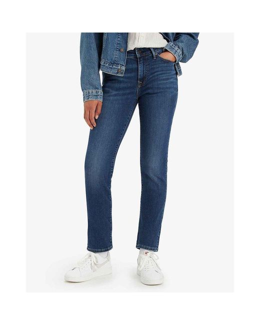 Levi's 712 Slim Welt Pocket Regular Waist Jeans in Blue | Lyst