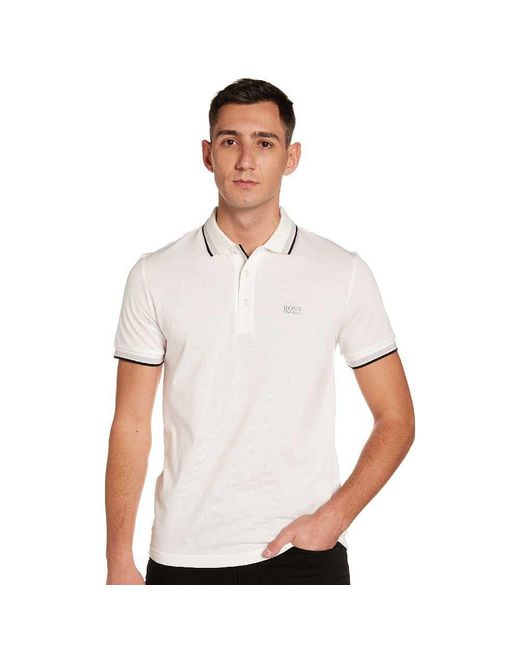 hugo boss paddy polo white