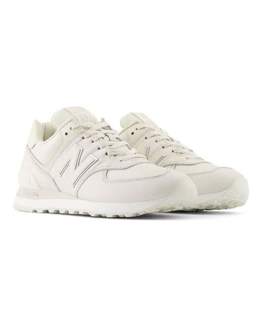 New Balance 574 Trainers in White Lyst