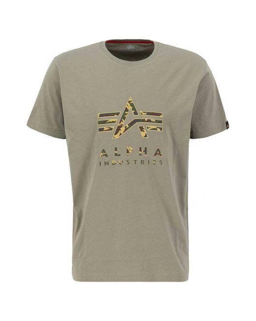 Alpha Industries Apha Indutrie Cao Tpu T Hort Eeve T-hirt X An in Gray for  Men | Lyst