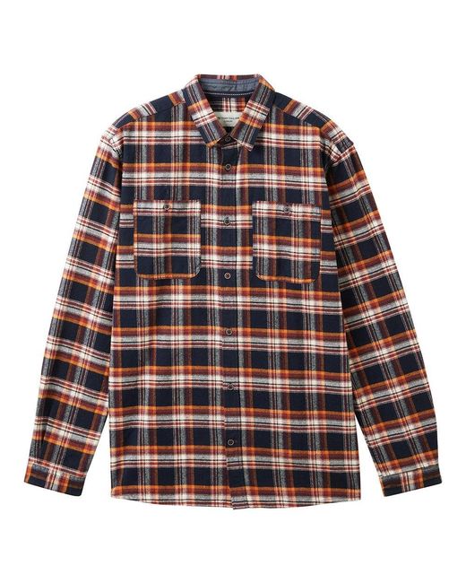 Tom Tailor To Taior 1037434 Cofort Checked Hirt in Brown for Men | Lyst
