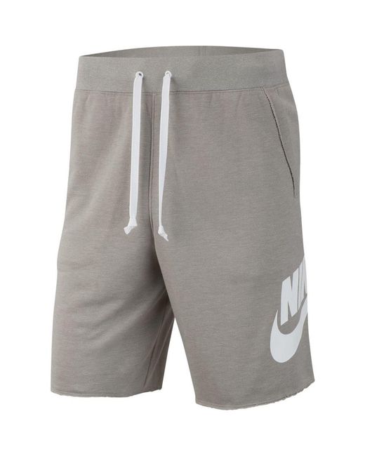 nike cotton grey shorts