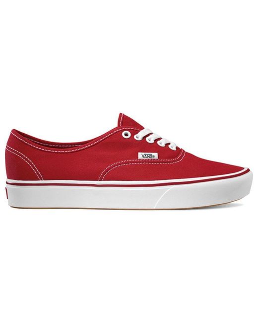 Vans Rubber Ua Comfycush Authentic in Red for Men - Lyst