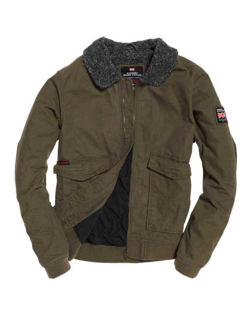 superdry green bomber jacket
