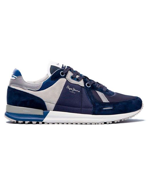 Pepe Jeans Denim Tinker Pro X309 Trainers in Navy (Blue) for Men | Lyst