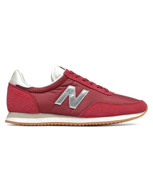 New Balance Leather U720 V1 Trainers in Red - Lyst