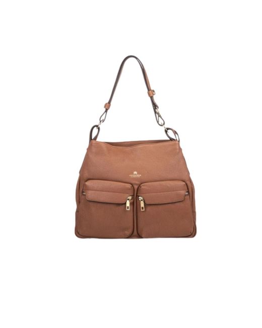 CUOIERIA FIORENTINA Brown Velvet Bag