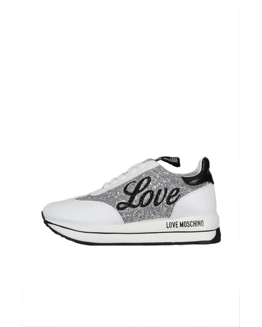 Love Moschino White 90Th/ Sneaker Ja15384G1Fj1