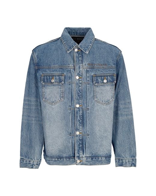 Jeans Hommes Script Logo Veste Denim Bleu Moyen Lavage BBCICECREAM pour homme en coloris Blue