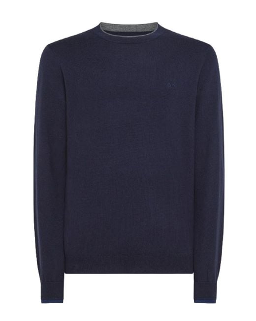 Sun 68 Blue Sweaters for men