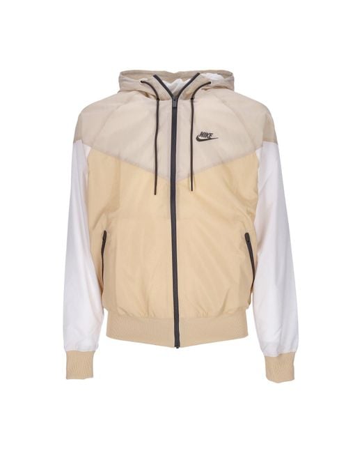 Coupe-Vent Homme Sportswear Tisse Double Windrunner Veste A Capuche Blanc Onyx/Sanddrift/Blanc/Medium Ash Nike pour homme en coloris Natural
