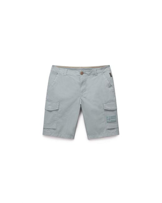 Short Et Bermuda Homme N-Horton Np0A4Hos G1X1 Vert Mil Napapijri pour homme en coloris Gray