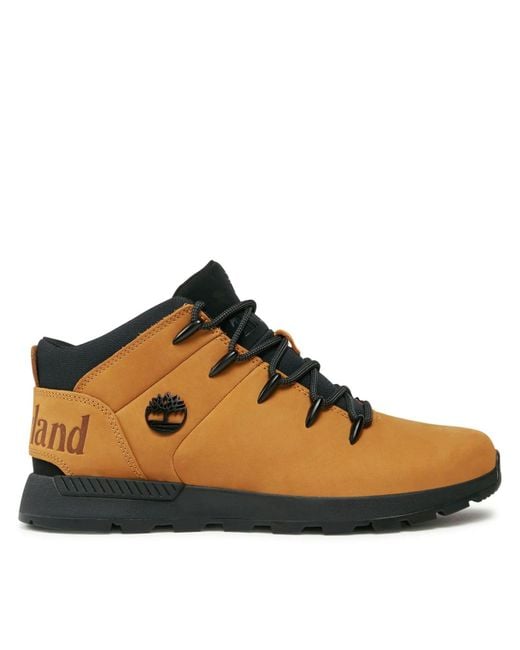 Timberland Brown Tronchetto And Booty Tb0A2Fep2311 Sprint Trekker Wheat Boots for men