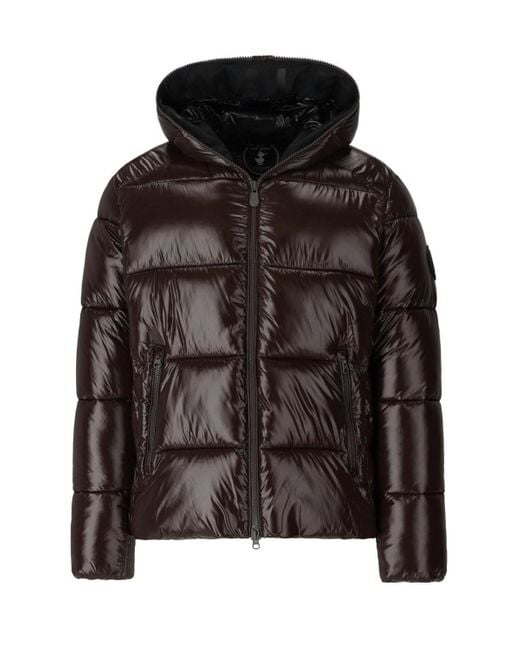 Save The Duck Black Edgard Hooded Padded Jacket for men