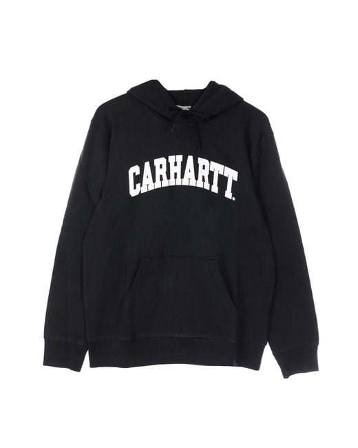 Sudadera Ligera Con Capucha Para Hombre Sudadera Universitaria Con Capucha Negro/Blanco Carhartt de hombre de color Black