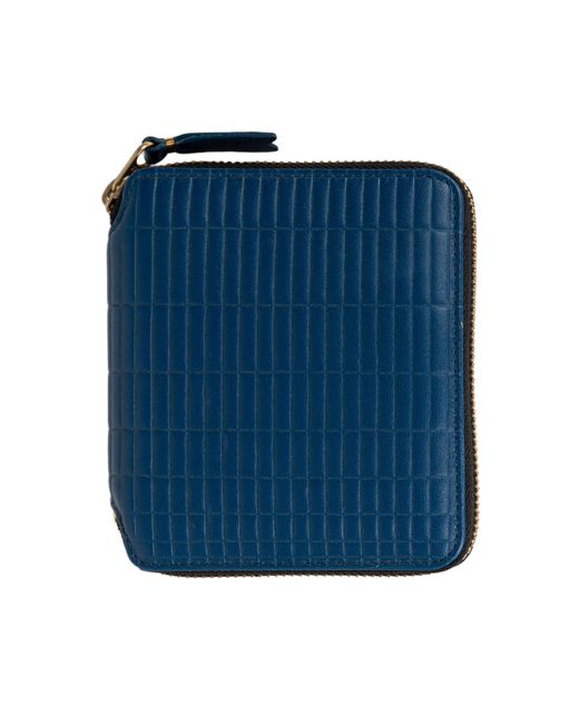 Comme des Garçons Blue Brick-Geldborse Mit Durchgehendem Reibverschluss